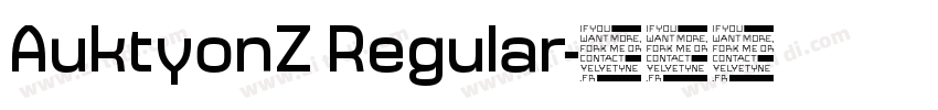 AuktyonZ Regular字体转换